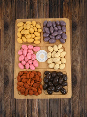 Premium flavored almonds – Salted, Peri Peri Spiced, Chilli Garlic Spiced, Pepper Spiced, Barbeque Spiced, and Chocolate Coated varieties including Oreo, Blueberry, Rasmalai, Mango, and Rose Petal. Crunchy, healthy, and indulgent almond snacks by Rasda.