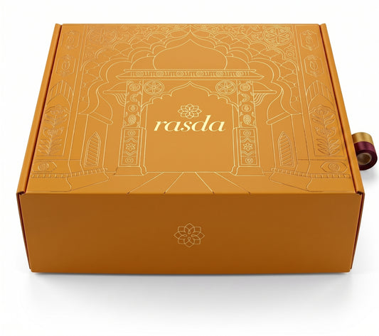 Rabhasa | Designer Dry Fruit Gift Box | 6 Tins or 12 Pouches
