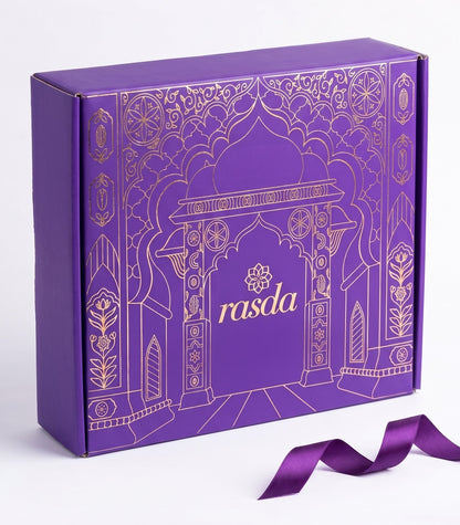 Rabhasa | Designer Dry Fruit Gift Box | 6 Tins or 12 Pouches
