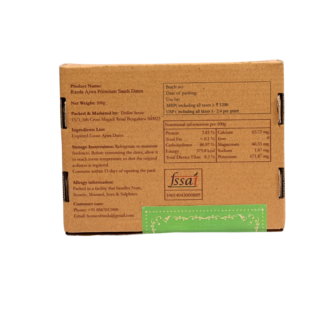 Premium Quality Ajwa Dates Box Saudi origin natural sweet dates perfect for health and energy