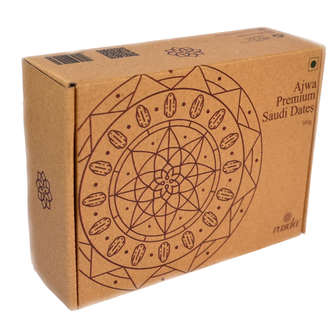 Premium Saudi Ajwa Dates 500g box nutritious soft dates healthy natural dry fruit gift pack