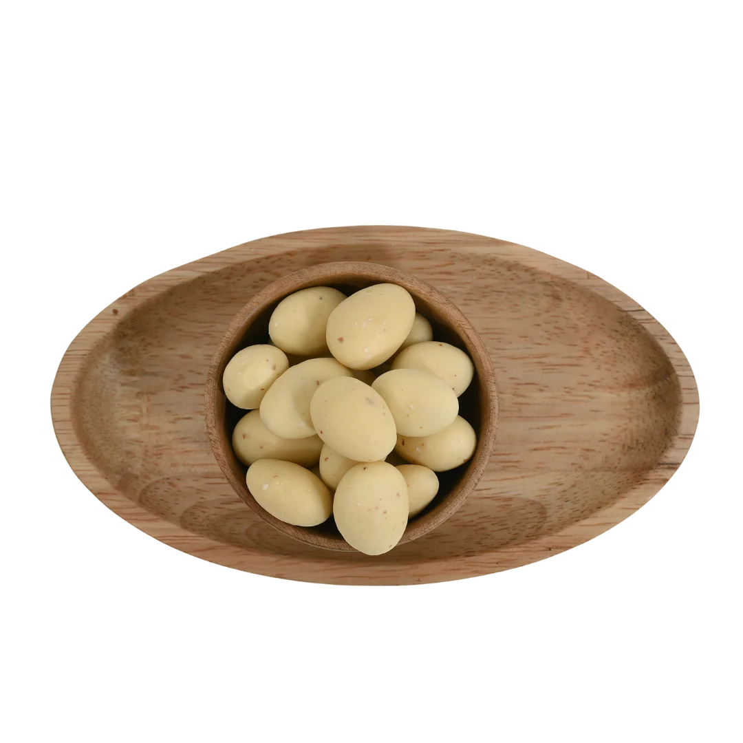 House of Rasda Almonds Rasmalai Chocolate Coated Badam pack – luxury chocolate coated dry fruits inspired by rasmalai dessert ideal for festive gifting