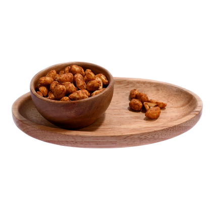 Premium Quality Barbeque Roasted Peanuts or Moong Phalee in Wooden Bowl – Tasty High-Protein Snack Buy Online Fresh