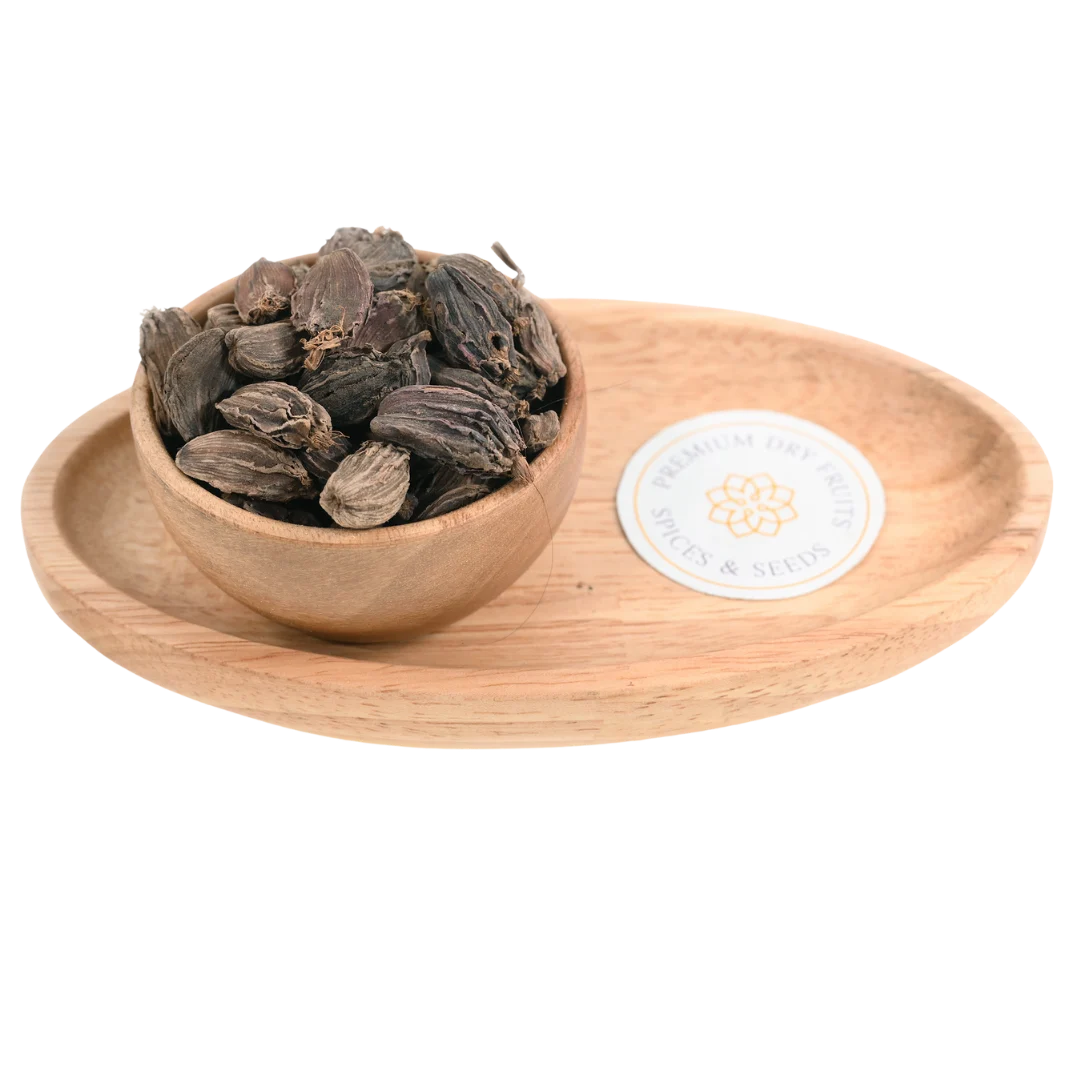 Premium Black Cardamom Pods Aromatic Kaali Elaichi for Indian Cooking and Masala Blends