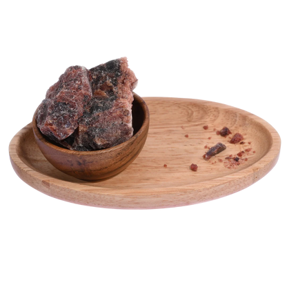 Organic black rock salt or kaala namak used in chutneys salads and healthy dishes