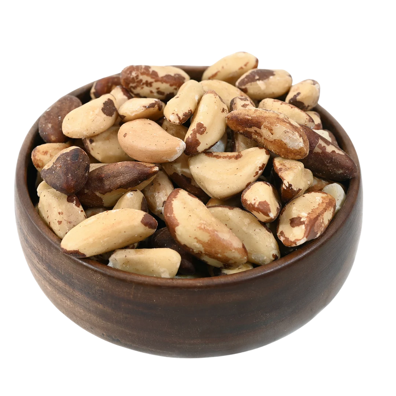 Exotic Brazil Nuts Premium Quality in Wooden Bowl