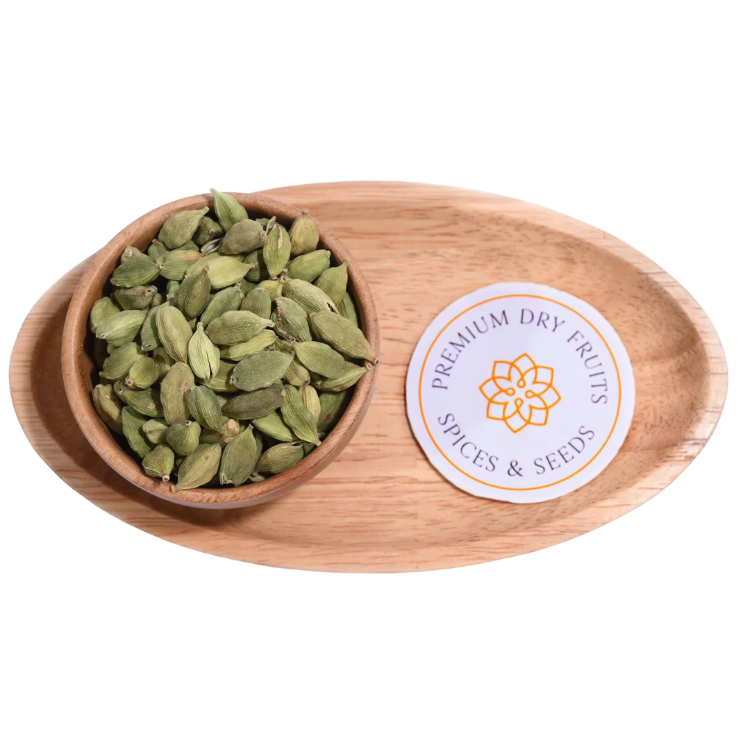 Organic Green Elaichi Fresh Whole Pods Natural Spice for Desserts and Beverages