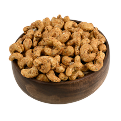 Cashew Nuts Chilly Garlic Spiced is a delicious and savory snack made with premium quality cashews that are coated with a unique blend of garlic