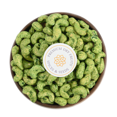 Buy Cashew Nuts Green Chilli Spiced Online, Bangalore, India Free Delivery available.