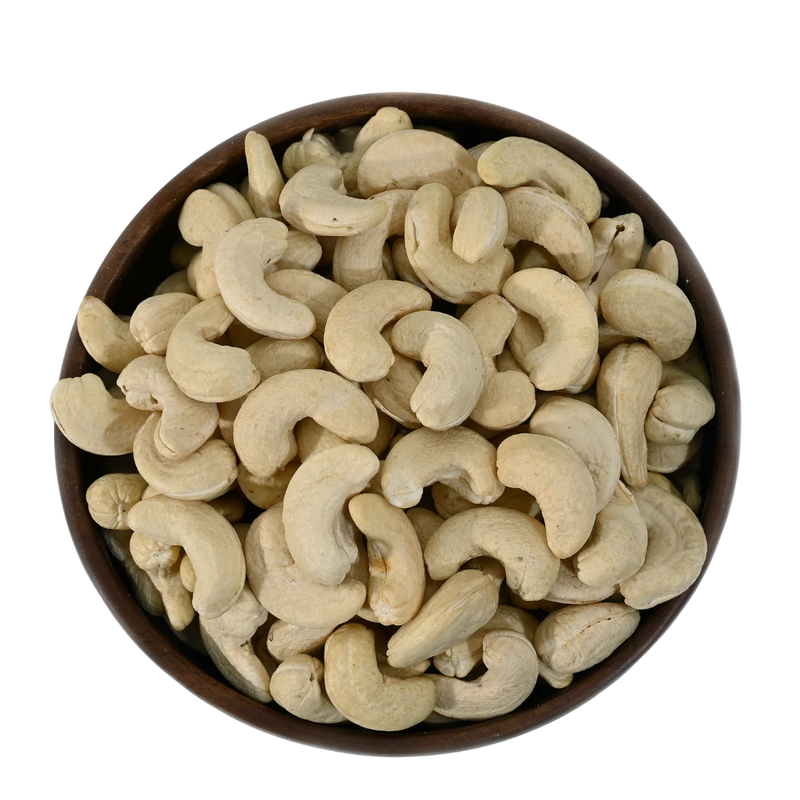 Fresh whole cashews rich in protein and healthy fats, perfect for snacking or cooking, available to buy premium cashews online in Bangalore from House of Rasda.