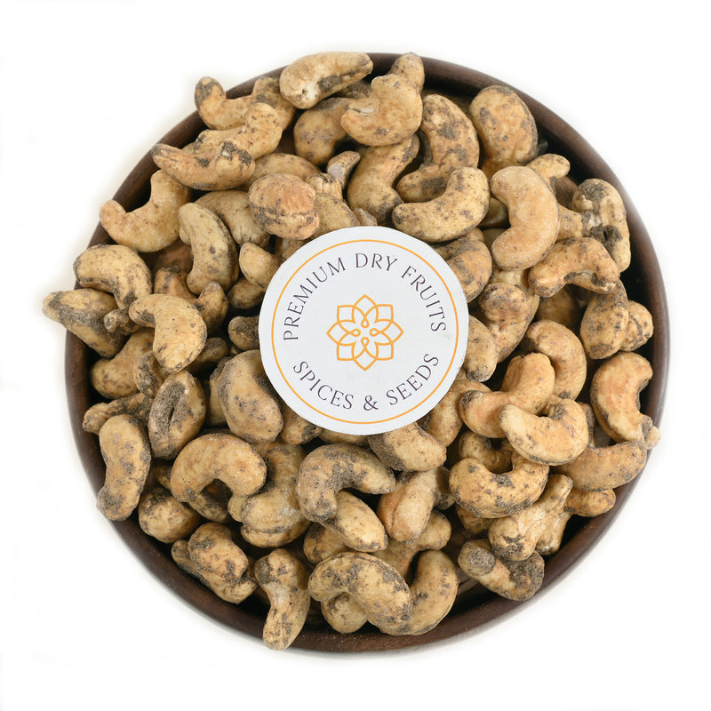 Handpicked cashew nuts are seasoned with black pepper to create this spicy treat. Both being high in antioxidants make our final product of Cashew Nuts Pepper Spiced
