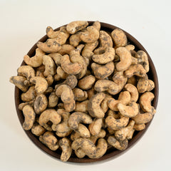 Cashew Nuts Pepper Spice combination creates a nutritious and tasty snack that is often seasoned to enhance its flavor profile. Best Snack for munching and travel Snack