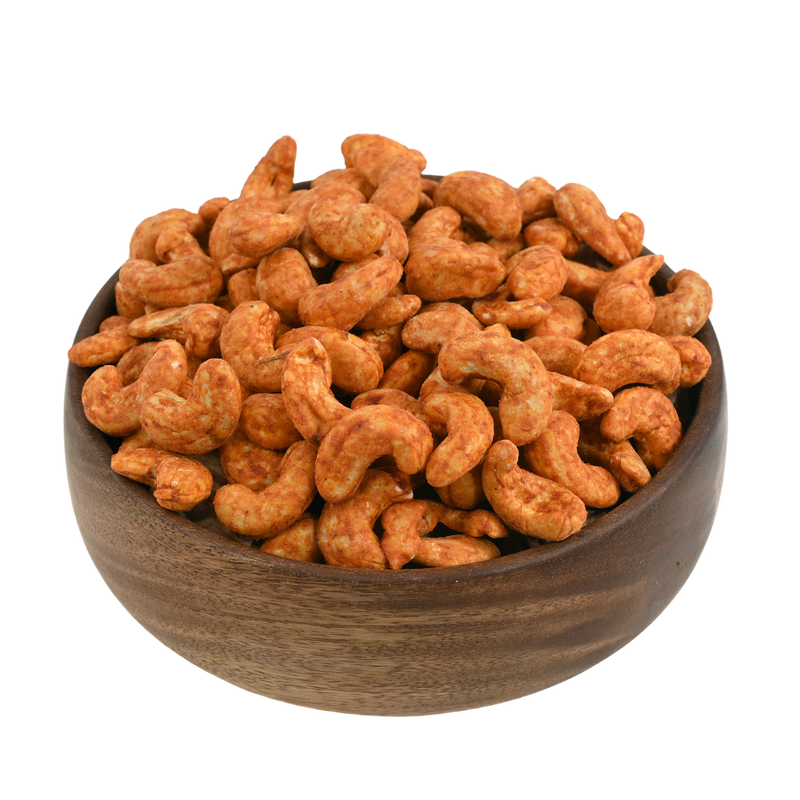 Cashew nuts peri peri spiced snack is not only delicious but also a healthier choice for your snacking needs.