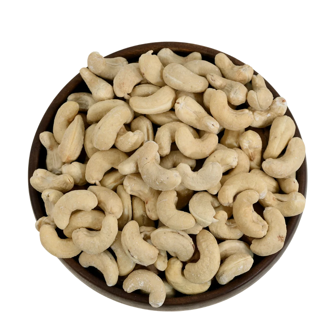 Fresh roasted cashew nuts with rich aroma and perfect salt balance - healthy energy snack