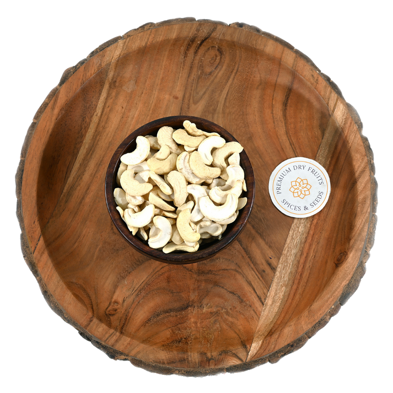 Our cashews nut Splits have a nutty flavour with a firm texture for a rich delicious taste.