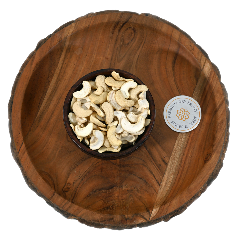 Order cashew Nuts splits of high quality online at Rasda