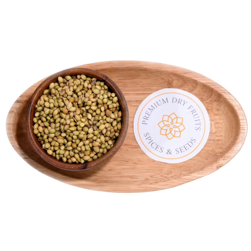 Organic Sukha Dhaniya Natural Coriander Seeds Aromatic Spice for Curries and Masala