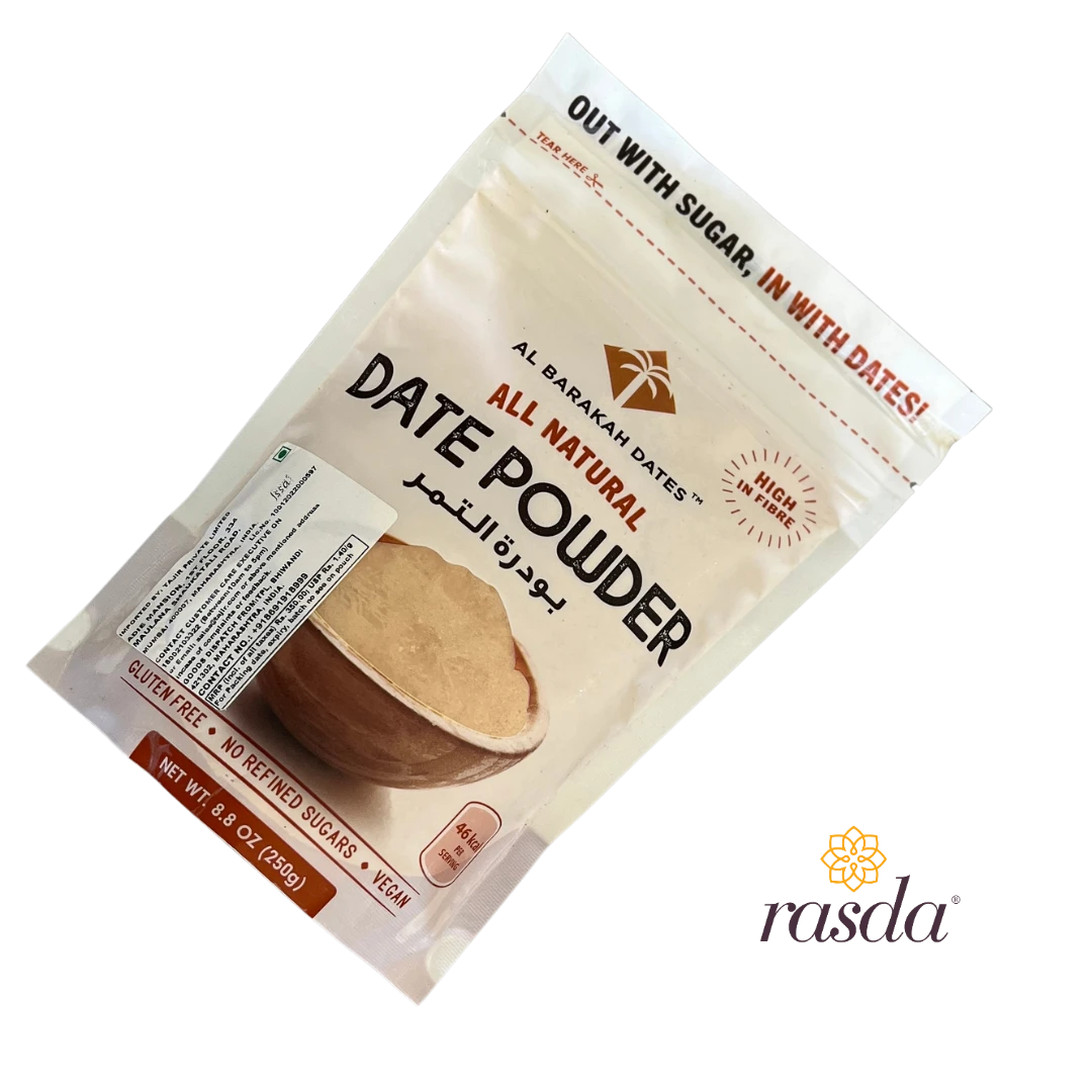 Premium Dates Powder Packed Fresh Nutritious Natural Energy Booster Organic Dates Powder in Packet Healthy Alternative