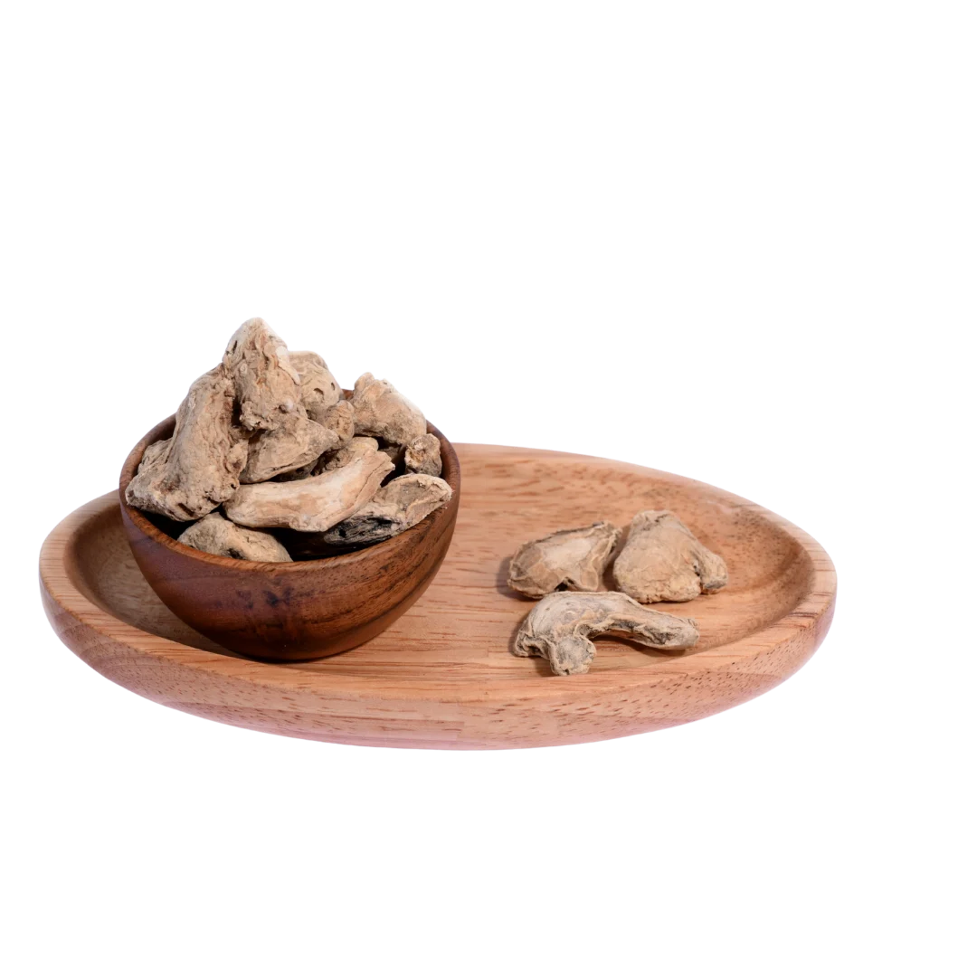 Dried Ginger or Sonth offers a warm, spicy flavor perfect for teas, sweets, and curries