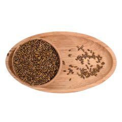 Flax Seeds Salted their crunchy texture makes them an excellent snack for prolonged chewing pleasure.