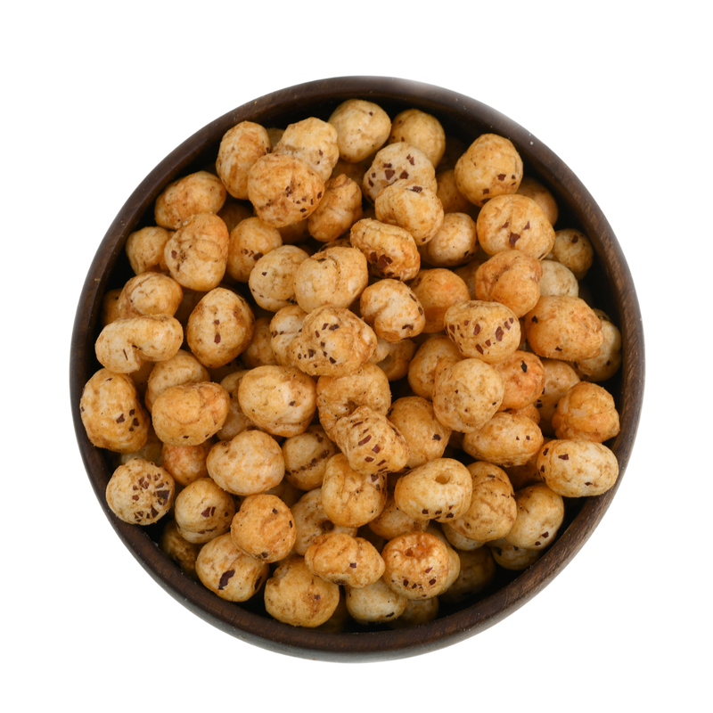Fox Nuts Achari Masti Makhanas are gluten-free and packed with protein, making them a wholesome snack option