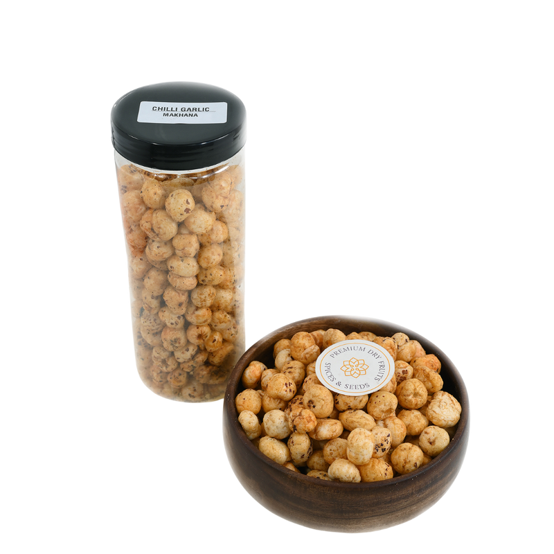 Fox Nuts Chilli Garlic House of Rasda Makhana best family and corporate gifting