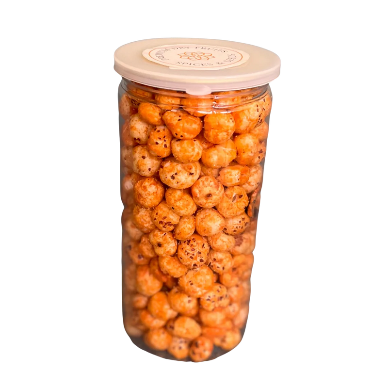 Fox Nuts Fiery Peri Peri Spiced are showcasing their spicy and crunchy appeal.