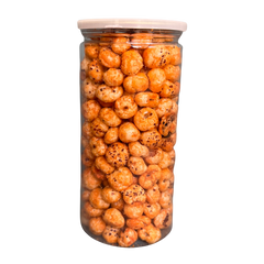 Rasda's fox nuts fiery peri peri spiced presents a modern twist on the conventional snack