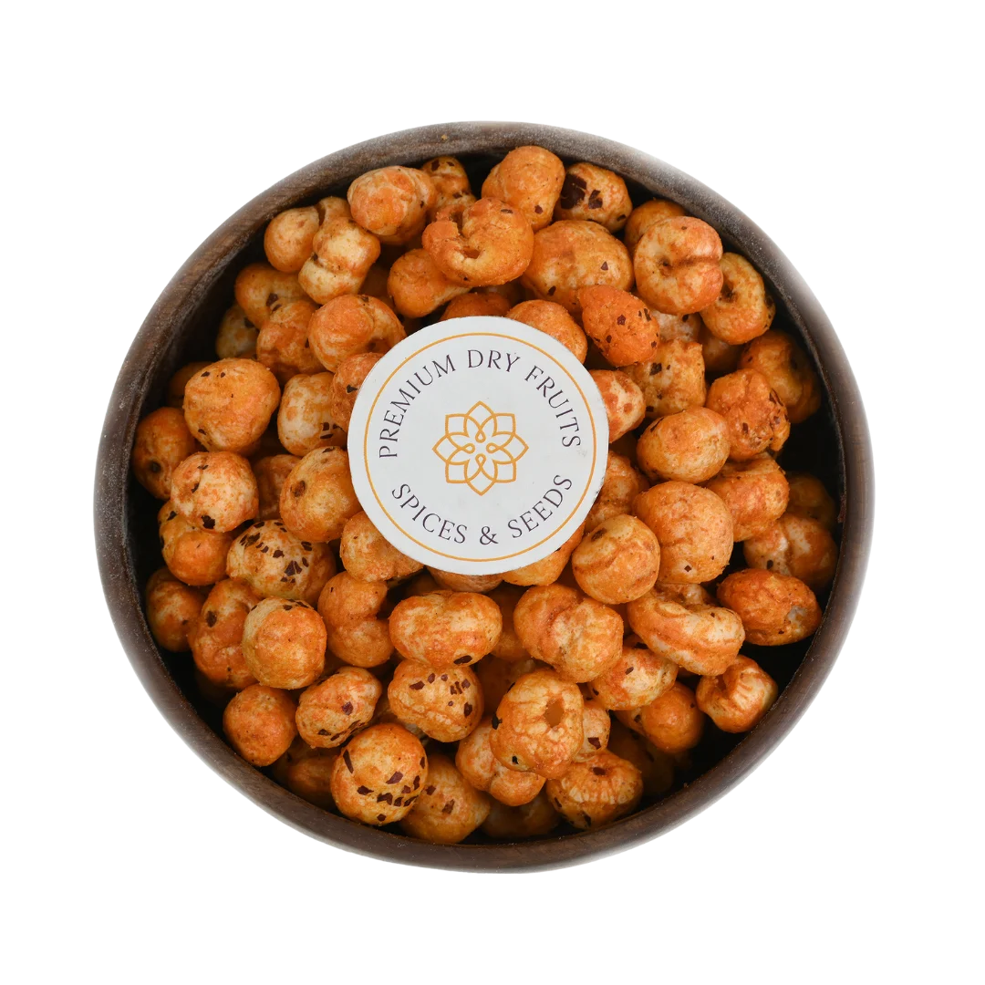 Roasted Makhana Red Chilli Flavor – Hot and Crunchy Fox Nuts Savory Snack