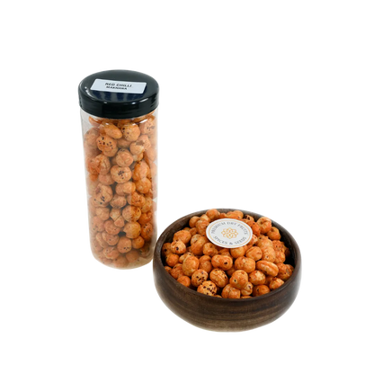 Healthy Red Chilli Fox Nuts or Makhana – Roasted Premium Protein Rich Snack
