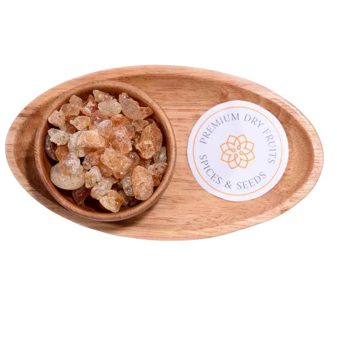 Gum or Gaundh is valued in traditional recipes for its Heating and medicinal properties.