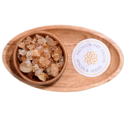 Gum or Gaundh is valued in traditional recipes for its Heating and medicinal properties.