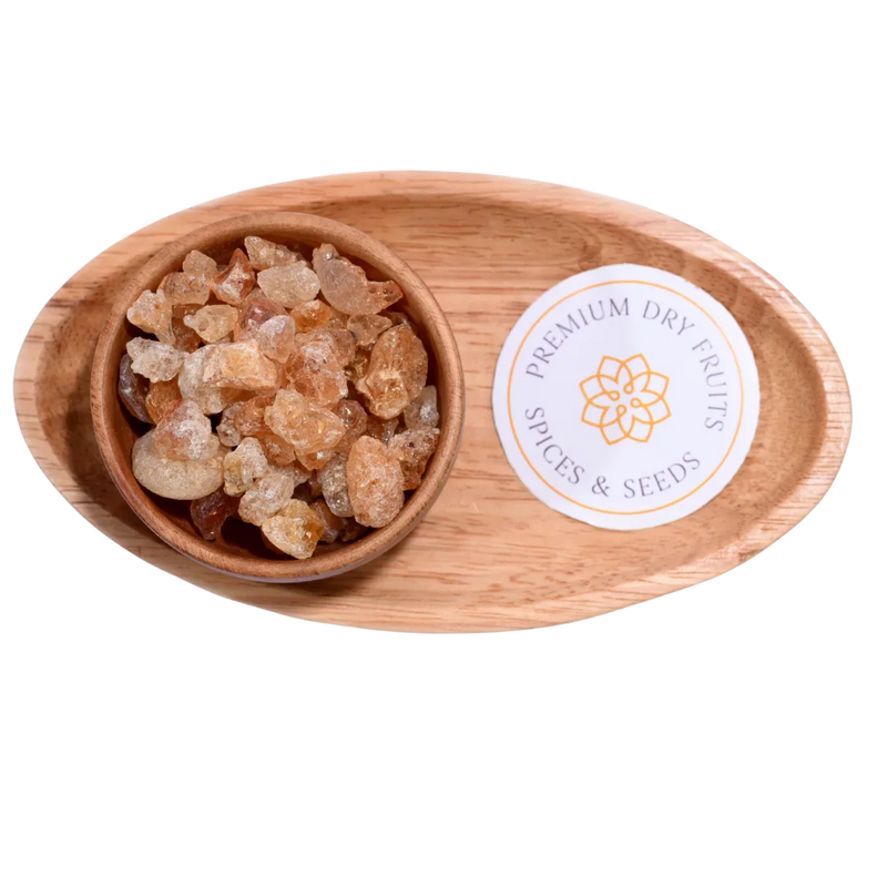 Gum / Gaundh is valued in traditional recipes for its Heating and medicinal properties.