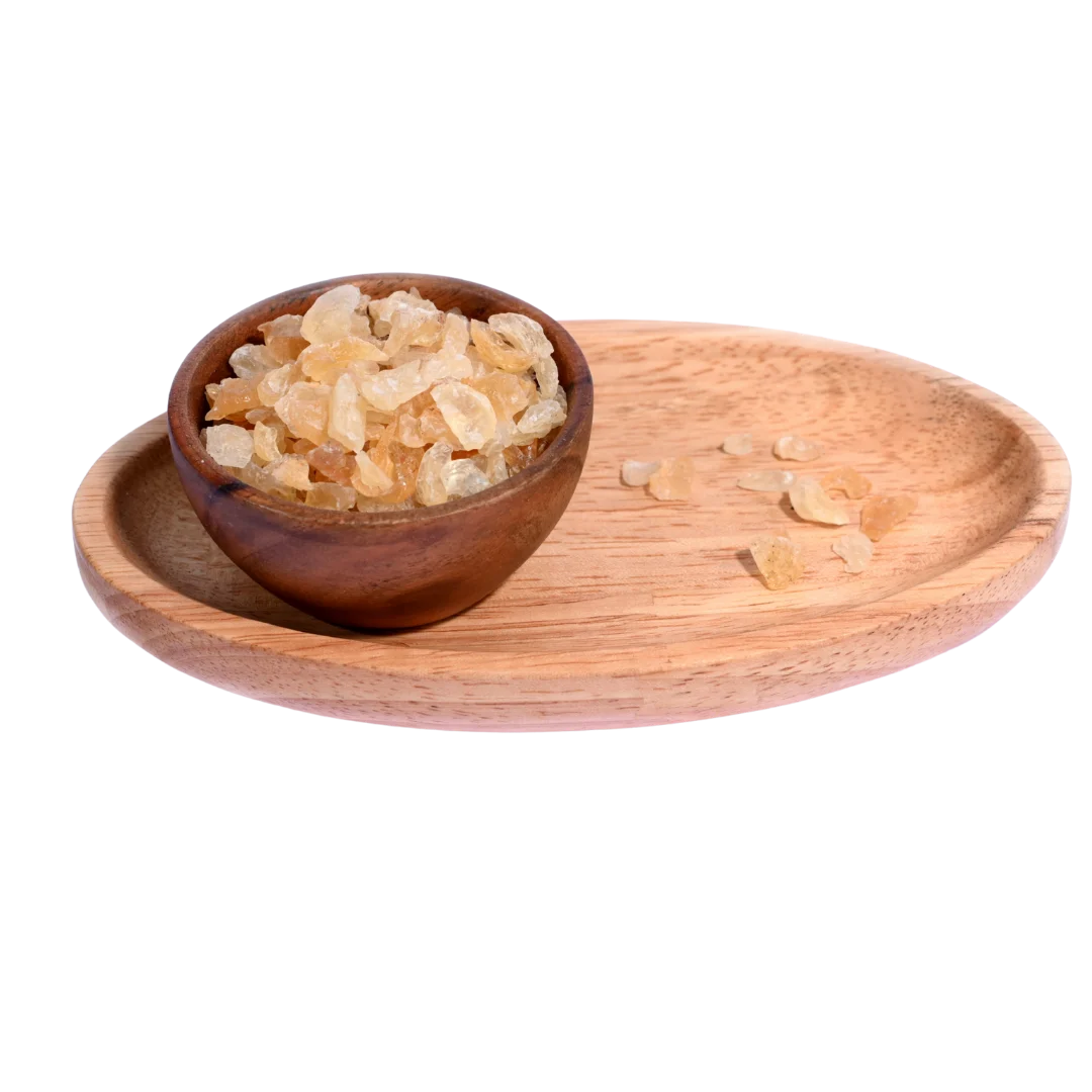 Gum Tragacanth or Gaundh Kateera provides a natural ingredient used in drinks, sweets, and Ayurvedic preparations.