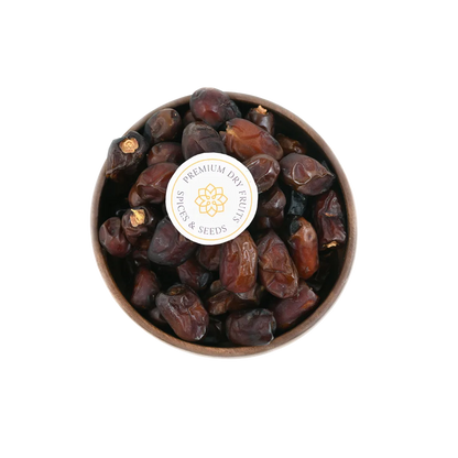 Premium Khudri Dates from Saudi Arabia in wooden bowl – natural sweet and energy booster