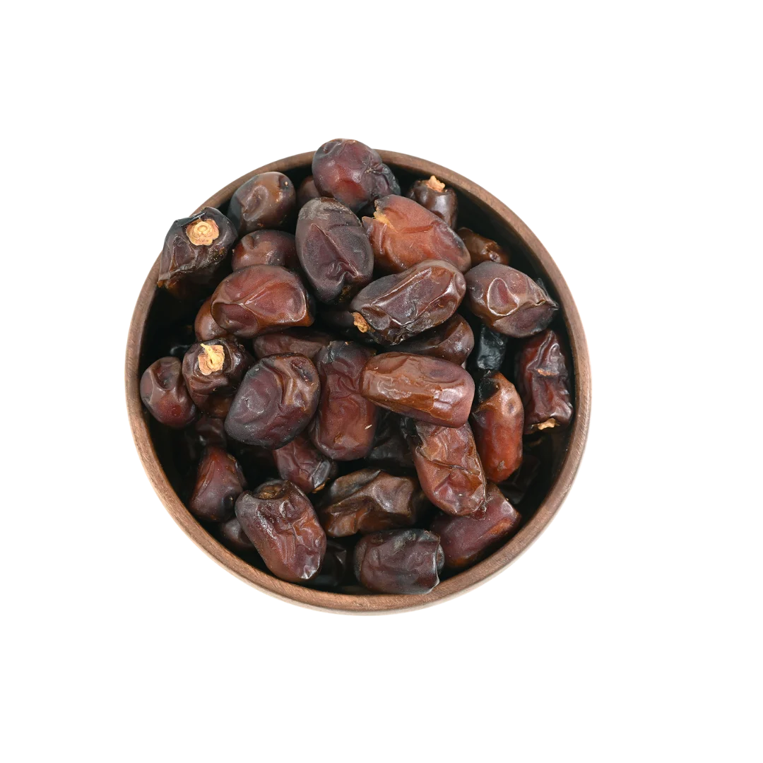 Khudri Dates Premium Saudi Arabia in wooden bowl – healthy and nutritious dry fruit