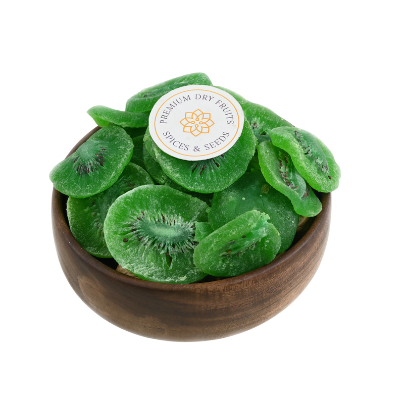 Kiwi Dried green flesh is sweet and tangy.
