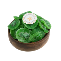 Kiwi Dried green flesh is sweet and tangy.