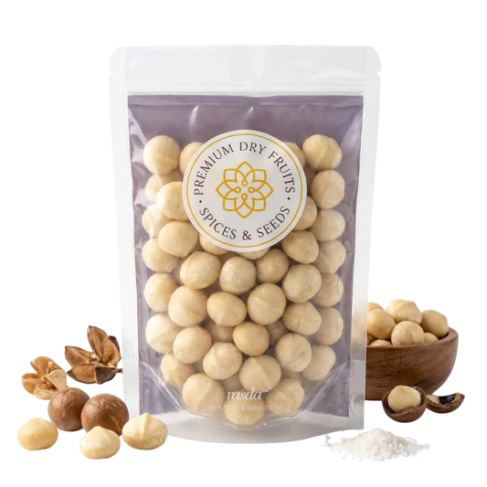 Fresh jumbo macadamia nuts in premium pack – dry fruits by Rasda