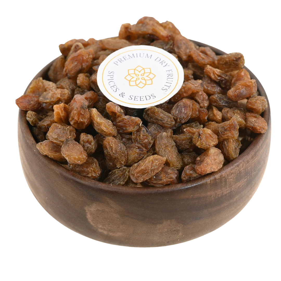 Munakka Raisins Kismis Premium Quality in Wooden Bowl – Naturally Sweet Dry Fruit Rich in Iron, Antioxidants, and Energy