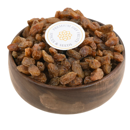 Munakka Raisins Kismis Premium Quality in Wooden Bowl – Naturally Sweet Dry Fruit Rich in Iron, Antioxidants, and Energy