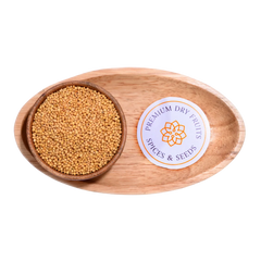 Yellow Mustard Seeds add a mild, tangy flavor to pickles, curries, and spice blends