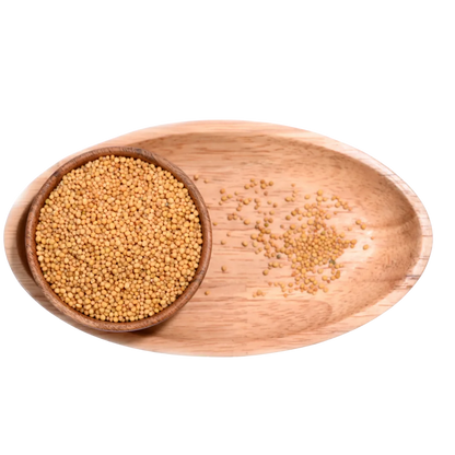Yellow Mustard Seeds provide a versatile spice used in Indian and international cuisines.
