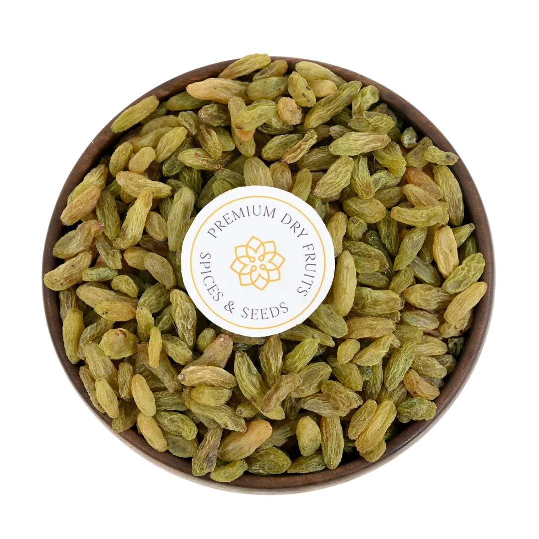 Premium Natal Raisins or Kismis in Wooden Bowl – Healthy Energy-Rich Snack Packed with Natural Sweetness and Fiber
