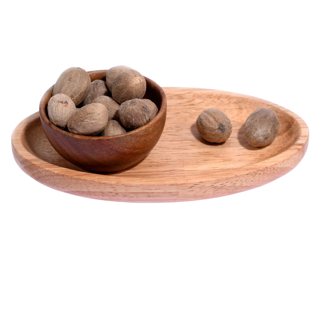 Nutmeg or Jaiphal is carefully selected for freshness, aroma, and authentic taste.