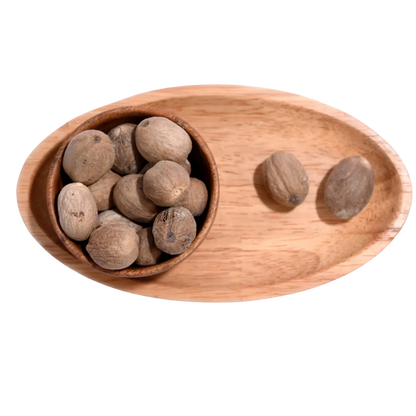 Nutmeg or Jaiphal provides a traditional spice used in Indian and international cuisines.