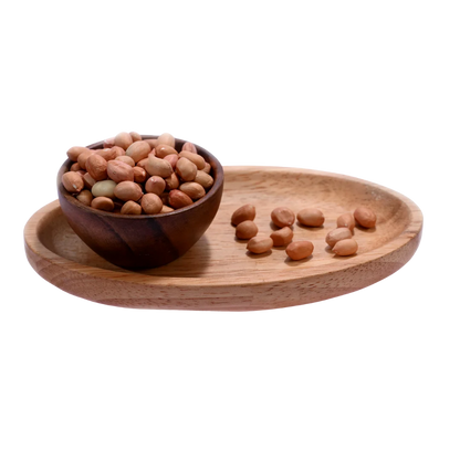 Premium Plain Peanuts or Moong Phalee Ground Nuts in Wooden Bowl – High Protein, Fiber-Rich Snack for Healthy Living