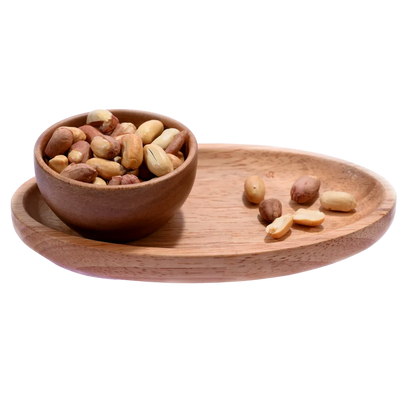 Crunchy Salted Peanuts or Roasted Moong Phalee Premium Grade in Wooden Bowl – Nutritious High