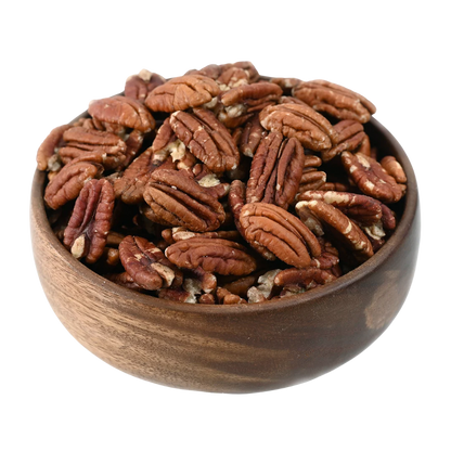 Exotic Pecan Nuts Premium Quality in Wooden Bowl