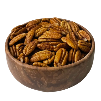 Premium Jumbo Pecan Nuts in a bowl – fresh, whole pecans close-up